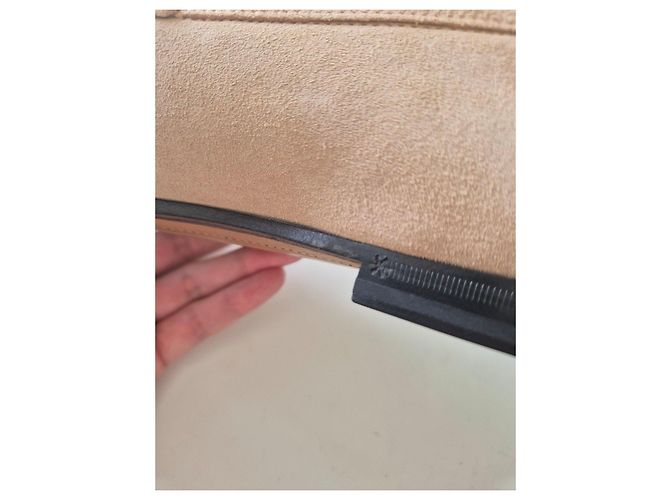 Gucci Mocassini Horsebit in scamosciato beige - vista 17
