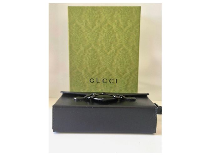 Borsa a tracolla Gucci Horsebit 1955 in pelle nera Nero - vista 5