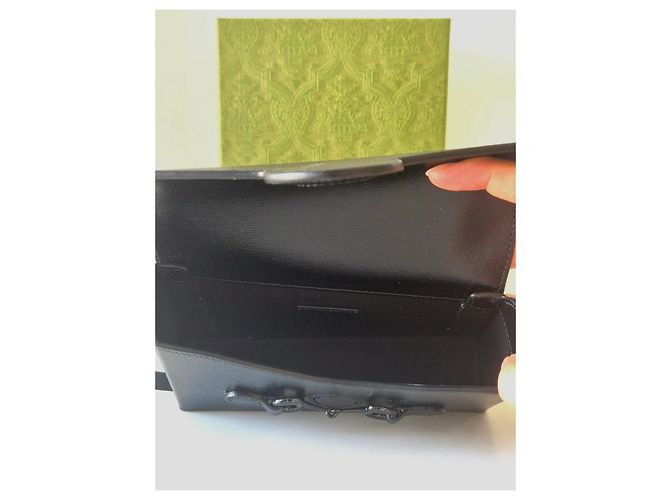 Borsa a tracolla Gucci Horsebit 1955 in pelle nera Nero - vista 8