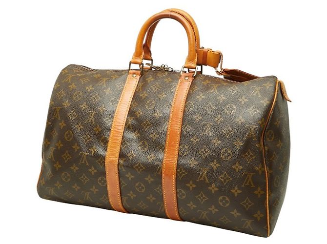 Borsa Boston Louis Vuitton Monogram Keepall 45 Marrone - vista 2