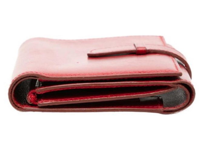 Hermès Cartera plegable compacta Jura Hermes Roja - vista 3