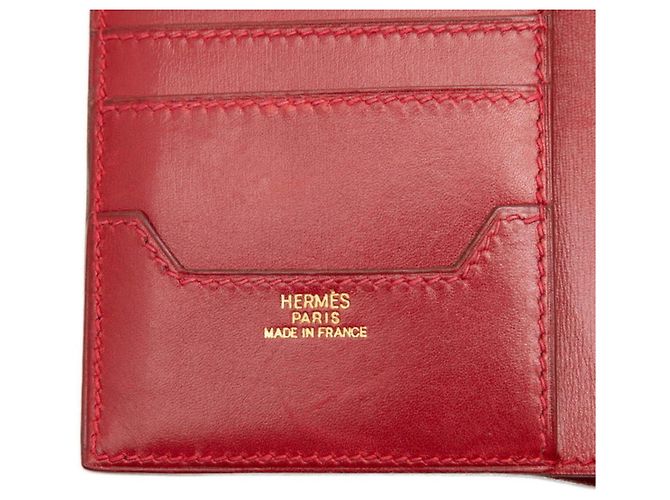 Hermès Cartera plegable compacta Jura Hermes Roja - vista 6
