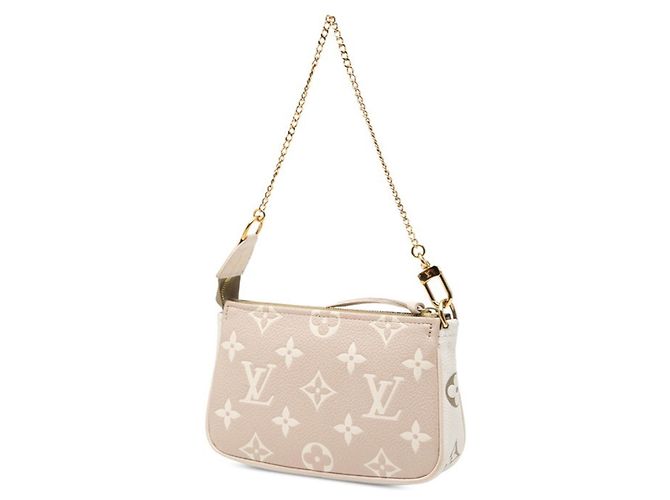 Louis Vuitton Monogram Empreinte Mini Pochette Accessoires Beige Cachi - vista 2