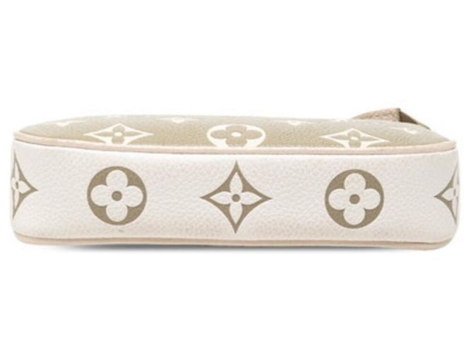 Louis Vuitton Monogram Empreinte Mini Pochette Accessoires Beige Cachi - vista 3