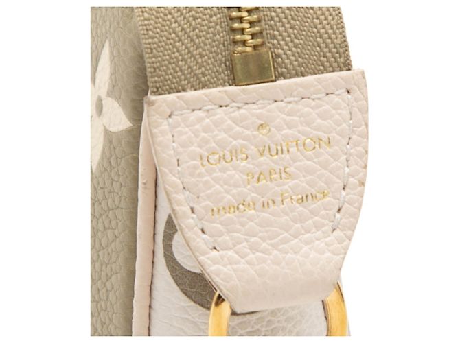 Louis Vuitton Monogram Empreinte Mini Pochette Accessoires Beige Cachi - vista 5