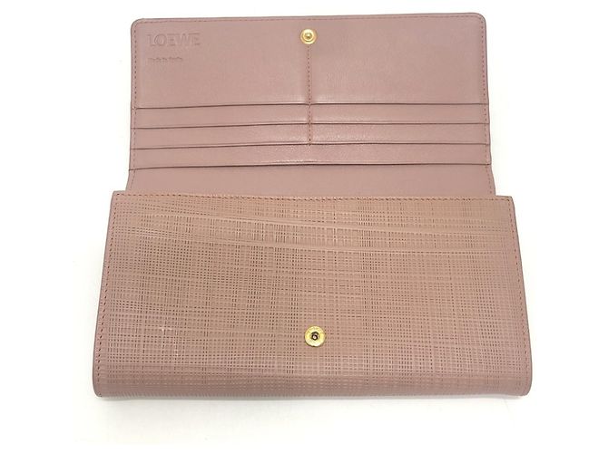 Loewe Long Wallet aus beigem Canvas - Ansicht 8