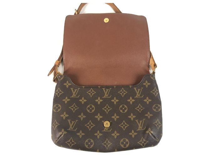 Borsa a Spalla Louis Vuitton Monogram Musette Tango Marrone - vista 11