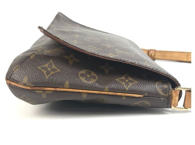 Borsa a Spalla Louis Vuitton Monogram Musette Tango Marrone - vista 3