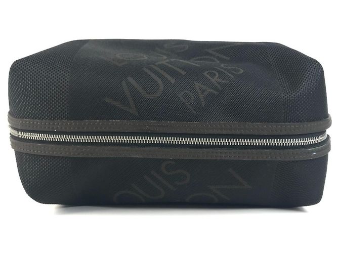 Pochette borsa Louis Vuitton Damier Geant Nero - vista 6