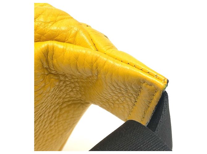 Borsa a tracolla Fendi Selleria Giallo - vista 10