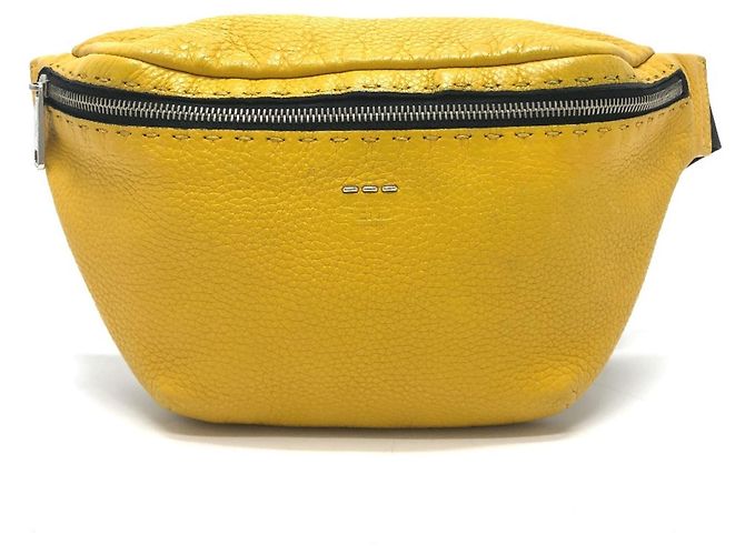Borsa a tracolla Fendi Selleria Giallo - vista 2