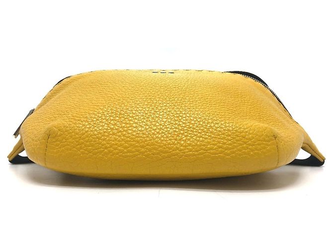 Borsa a tracolla Fendi Selleria Giallo - vista 5