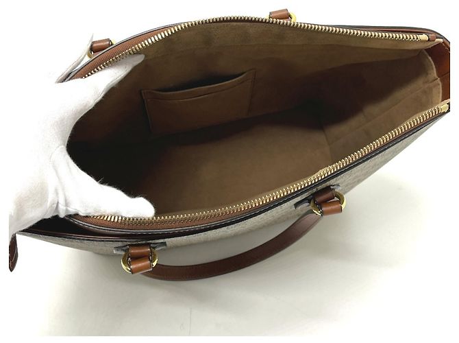 Borsa Tote Gucci GG Canvas Beige - vista 14