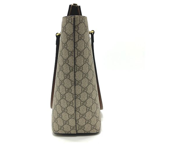 Borsa Tote Gucci GG Canvas Beige - vista 5