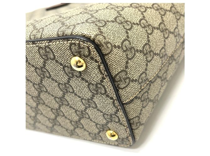 Borsa Tote Gucci GG Canvas Beige - vista 7
