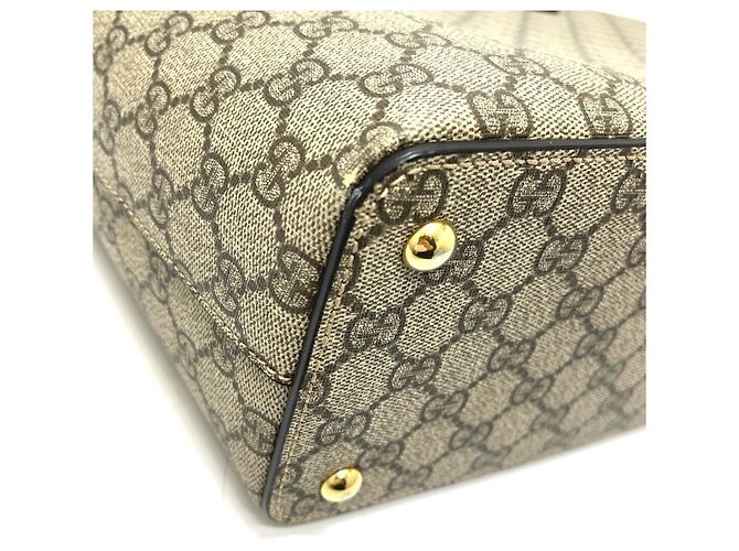 Borsa Tote Gucci GG Canvas Beige - vista 8