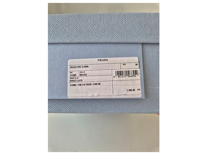 Prada Décolleté Mary Jane in pelle bianca Bianco - vista 13