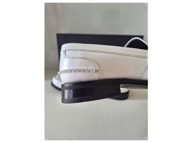 Mocassini Prada in pelle bianca Bianco - vista 14