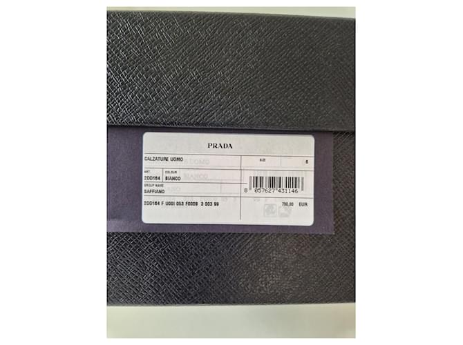 Mocassini Prada in pelle bianca Bianco - vista 12