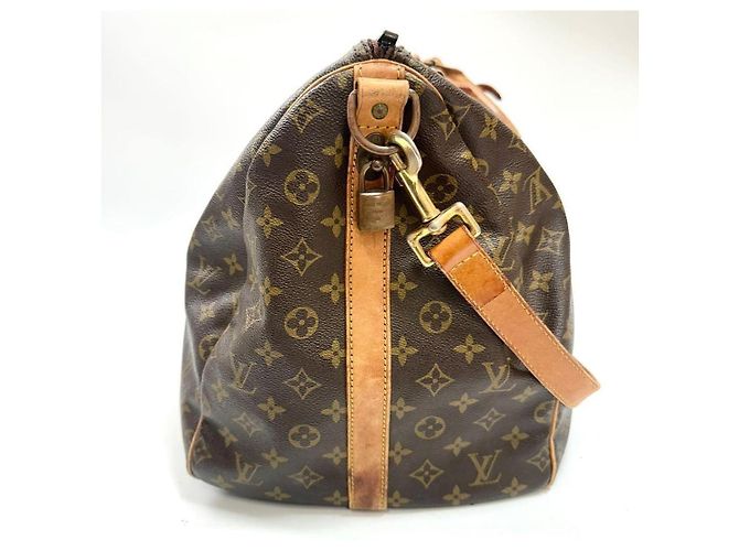 Louis Vuitton Keepall 55 Borsa da Viaggio Monogram Marrone - vista 11