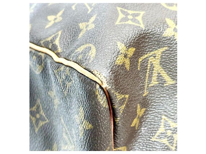 Louis Vuitton Keepall 55 Borsa da Viaggio Monogram Marrone - vista 12