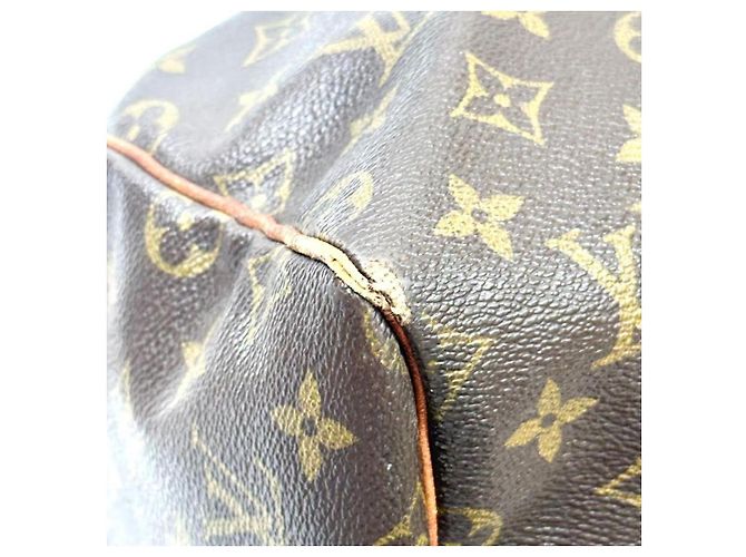 Louis Vuitton Keepall 55 Borsa da Viaggio Monogram Marrone - vista 14