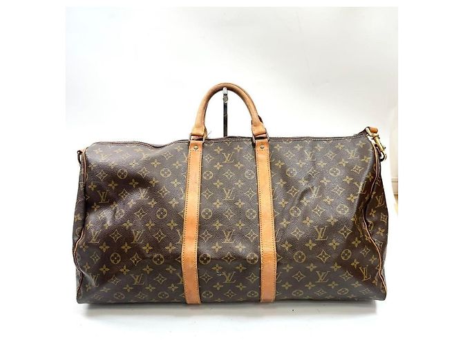 Louis Vuitton Keepall 55 Borsa da Viaggio Monogram Marrone - vista 2