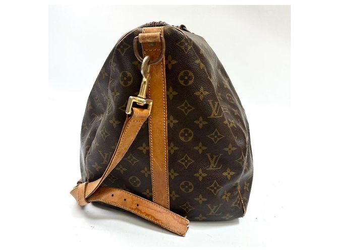 Louis Vuitton Keepall 55 Borsa da Viaggio Monogram Marrone - vista 3