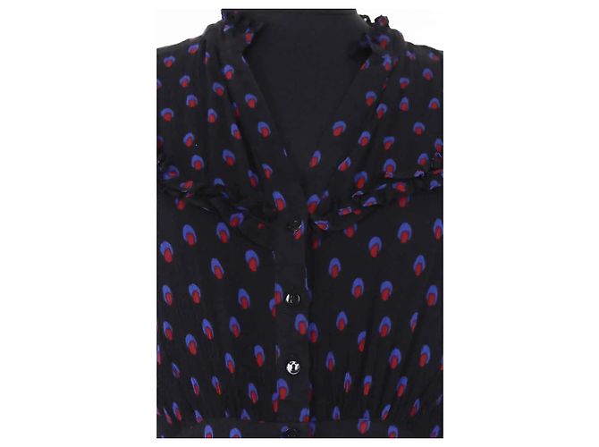 Vestido de viscosa negro Ba&Sh - vista 2