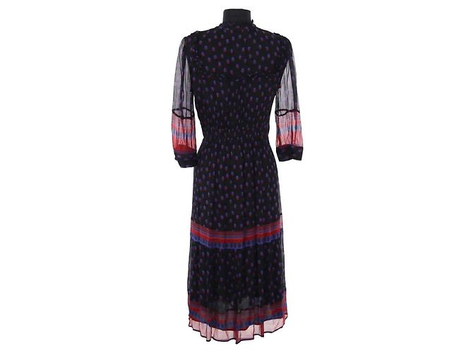 Vestido de viscosa negro Ba&Sh - vista 4