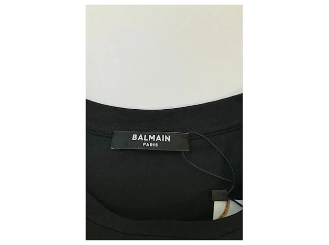 Camiseta Balmain de algodón negra Negro - vista 5