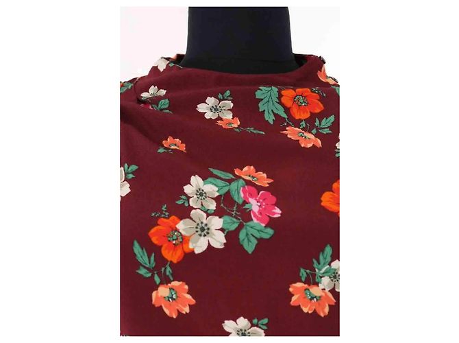 Vestido Maje burdeos de viscosa - vista 2
