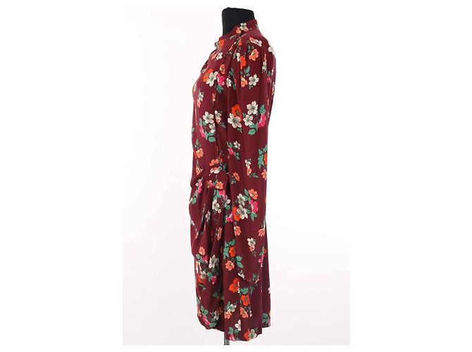 Vestido Maje burdeos de viscosa - vista 3