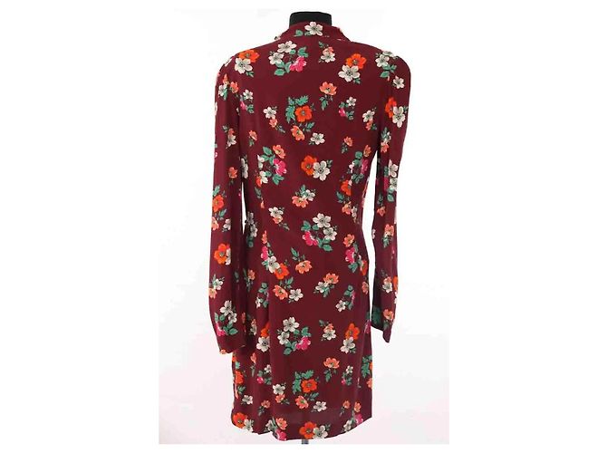 Vestido Maje burdeos de viscosa - vista 4