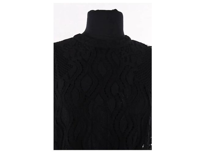 Schwarzes Kleid von Maje Größe L - Ansicht 2