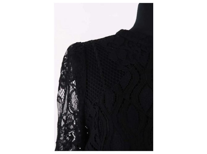 Schwarzes Kleid von Maje Größe L - Ansicht 6