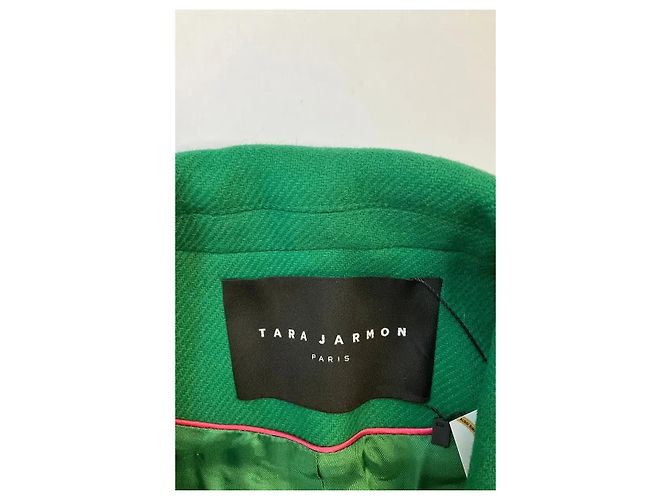 Abrigo de lana verde Tara Jarmon - vista 5