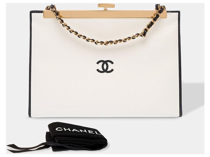 Borsa CHANEL in Pelle Bianca - 103786 Bianco - vista 2
