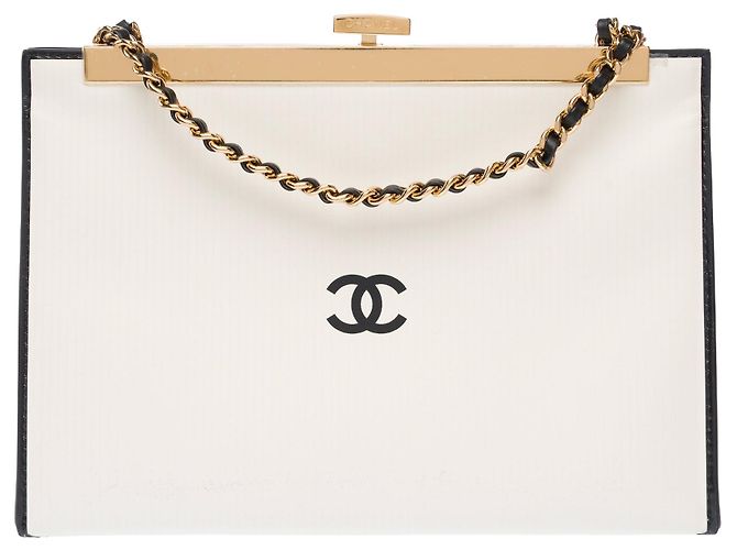 Borsa CHANEL in Pelle Bianca - 103786 Bianco - vista 3