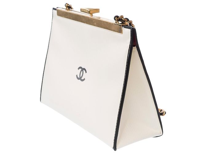 Borsa CHANEL in Pelle Bianca - 103786 Bianco - vista 5