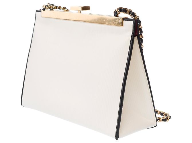 Borsa CHANEL in Pelle Bianca - 103786 Bianco - vista 6