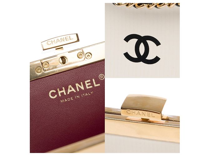 Borsa CHANEL in Pelle Bianca - 103786 Bianco - vista 7