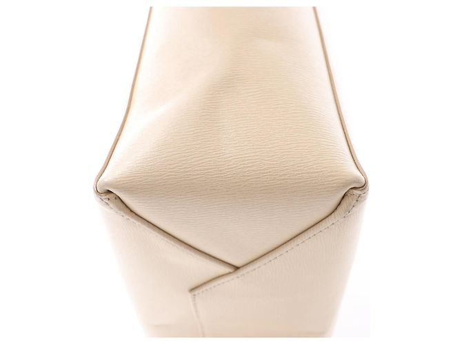 Céline Borsa CELINE Cabas Vertical Small in pelle beige - vista 10