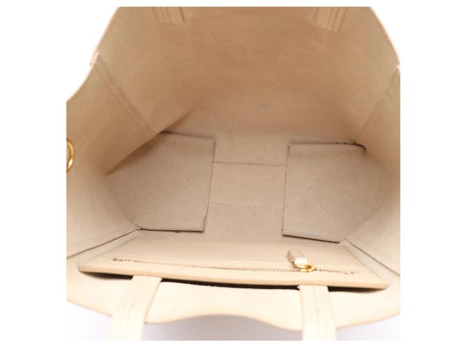 Céline Borsa CELINE Cabas Vertical Small in pelle beige - vista 11