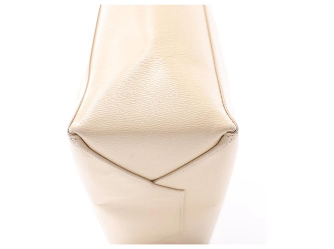 Céline Borsa CELINE Cabas Vertical Small in pelle beige - vista 9