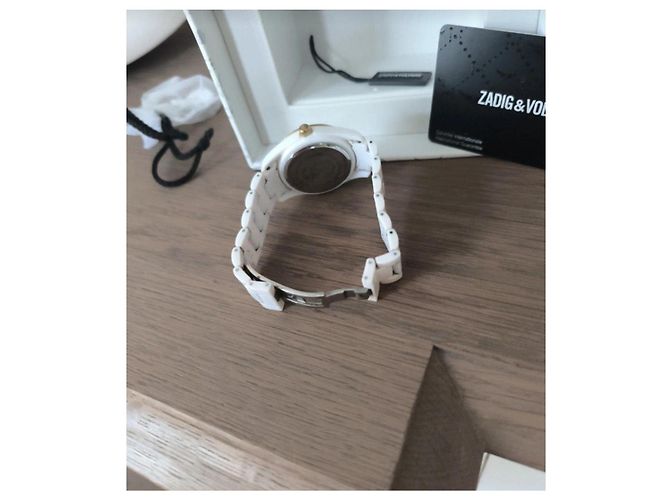 Orologio Zadig & Voltaire in ceramica bianca con teschi Bianco D'oro - vista 4