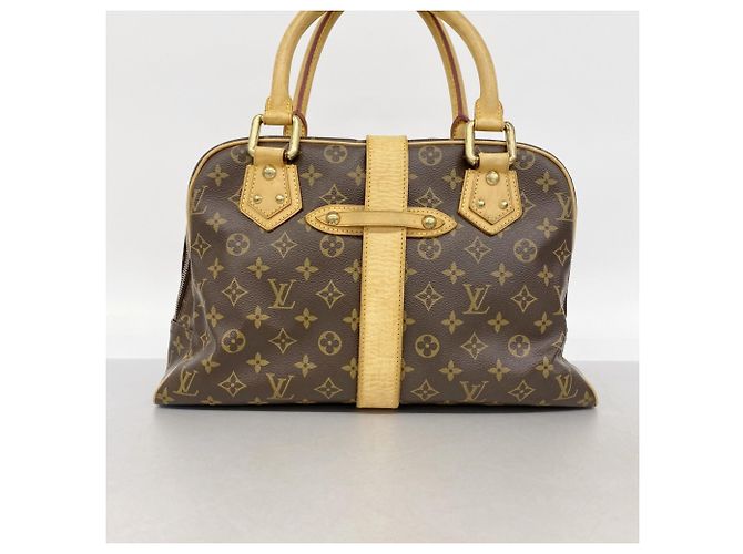 Borsa Louis Vuitton Monogram Manhattan GM Marrone - vista 11
