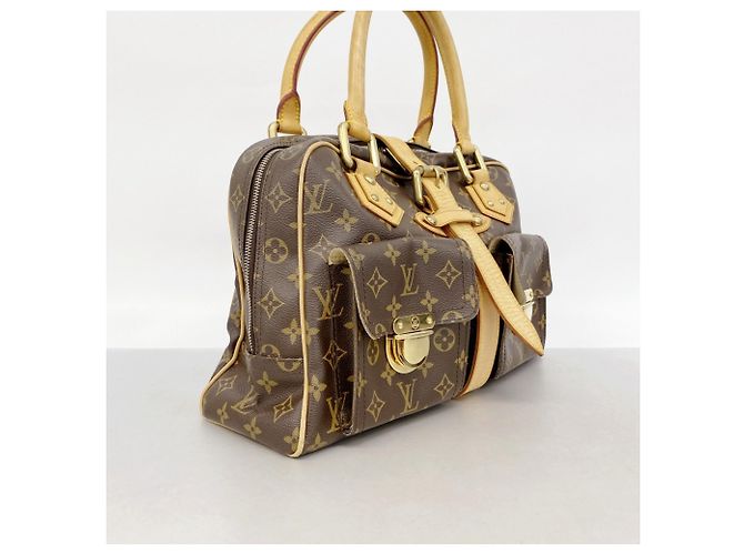 Borsa Louis Vuitton Monogram Manhattan GM Marrone - vista 2