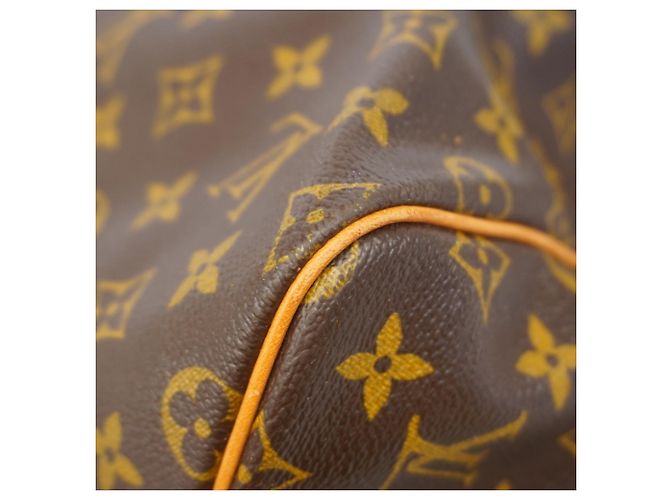 Louis Vuitton Boston Monogram Keepall Bandoulière 55 Marrom - vista 7