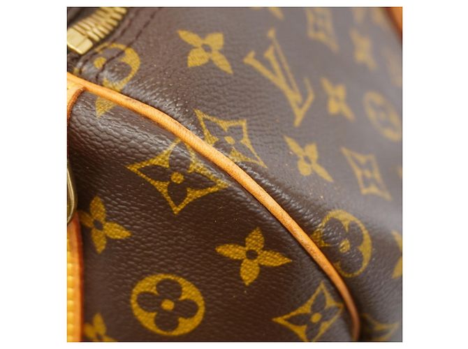 Louis Vuitton Boston Monogram Keepall Bandoulière 55 Marrom - vista 8